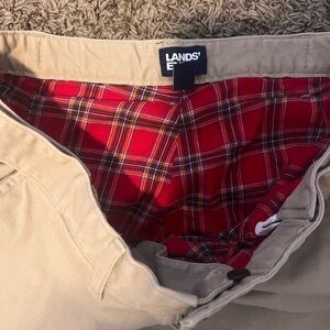 Lands' End Men's Khaki Chinos